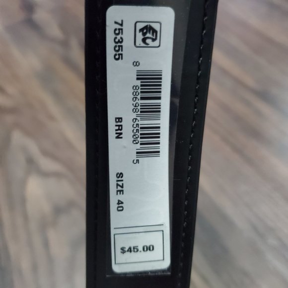 NWT Men's Genuine Leather Belt - Picture 5 of 5